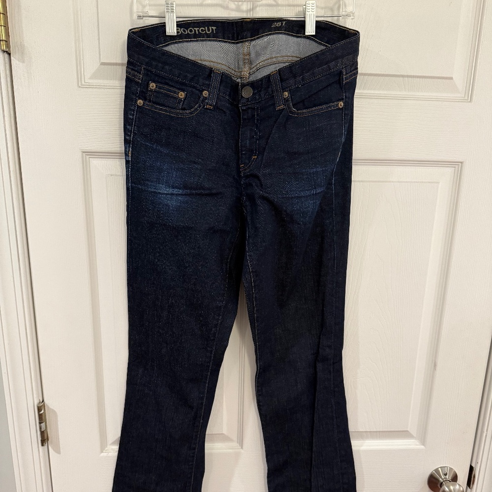 J Crew High Rise Bootcut jeans size 28 tall
